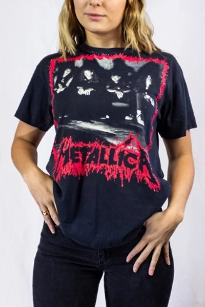Vintage 1990 Metallica Europe/North America Tour Concert T Shirt Selected by Black Shag Vintage