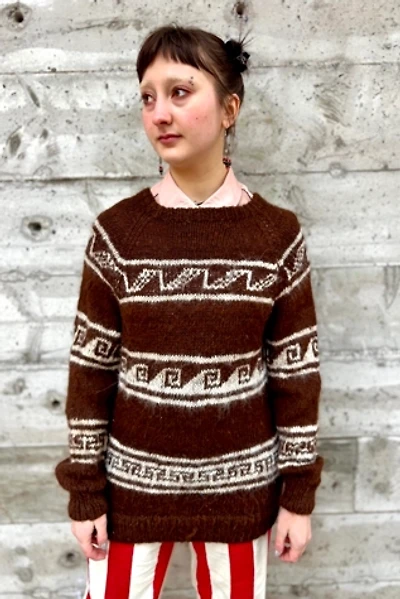 Vintage 1970s Peruvian Alpaca Wool  Sweater Selected by Nomad Vintage