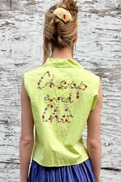 Vintage 1990s Moschino Cheap and Chic Floral Sleeveless Top Selected by Personal Choice