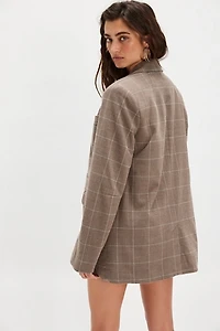 Paper Cut Pinstripe Blazer