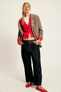 Paper Cut Pinstripe Blazer