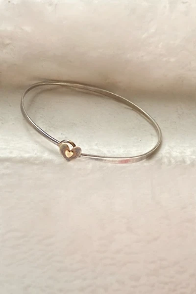 Vintage 80s Sterling & 14k Heart Bracelet Selected by BusyLady Baca & The Goods