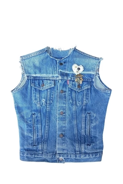 Upcycled Levi's Denim Jacket Vest Selected by Garbage Soup
