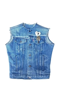 Upcycled Levi's Denim Jacket Vest Selected by Garbage Soup