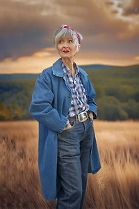 1990's Denim Oversized Chore Coat Selected by Garbage Soup