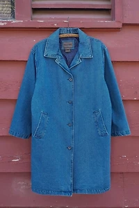 1990's Denim Oversized Chore Coat Selected by Garbage Soup