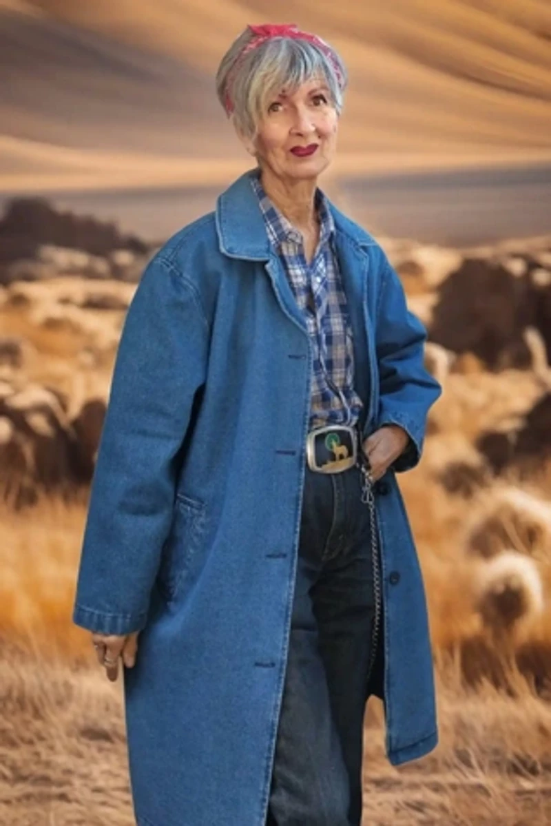 1990's Denim Oversized Chore Coat Selected by Garbage Soup