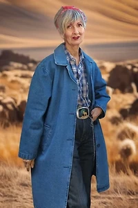 1990's Denim Oversized Chore Coat Selected by Garbage Soup
