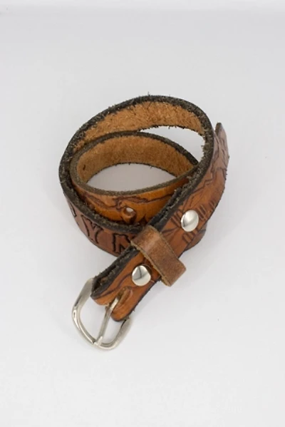 Vintage "Caryn" Brown Leather Belt Selected by Black Shag Vintage