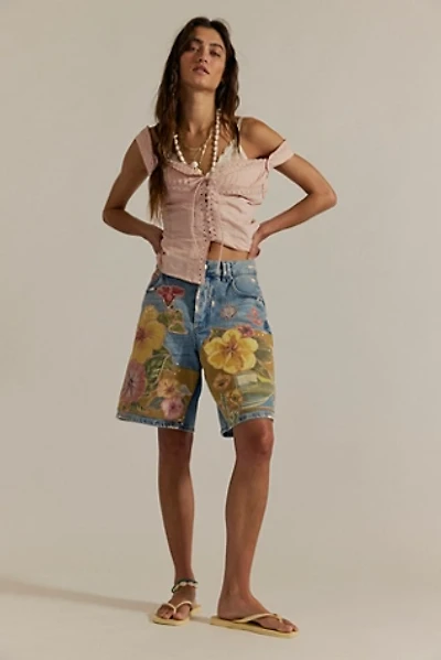We The Free Tropical Beat Denim Shorts