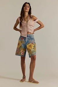 We The Free Tropical Beat Denim Shorts