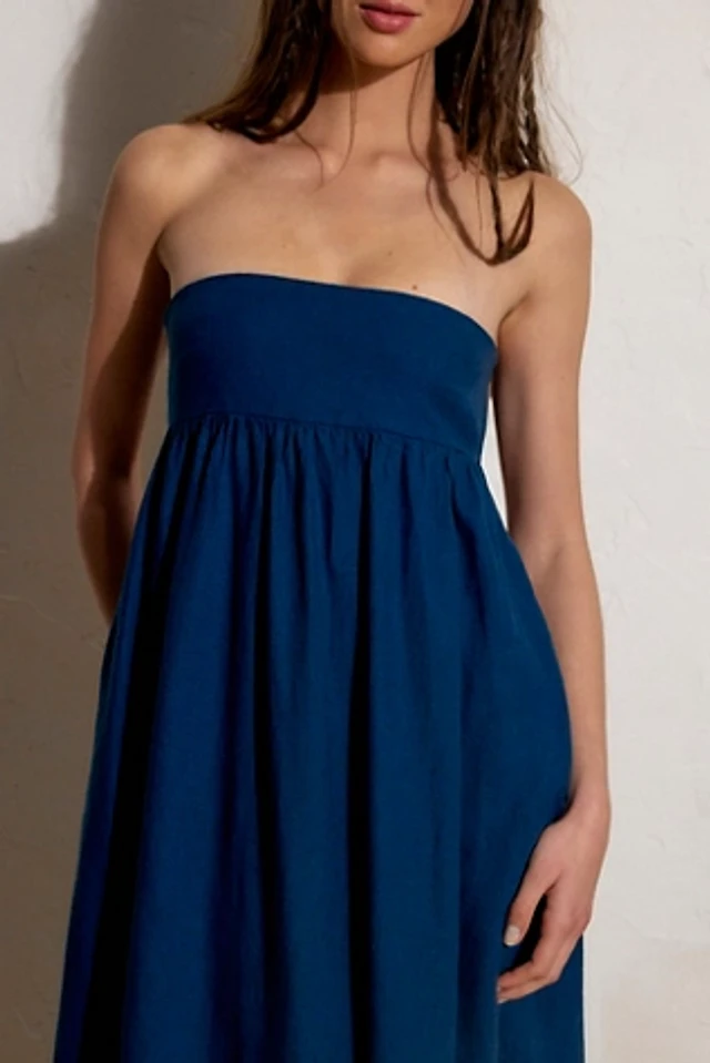 lorena midi dress Lorena Strapless Midi Dress