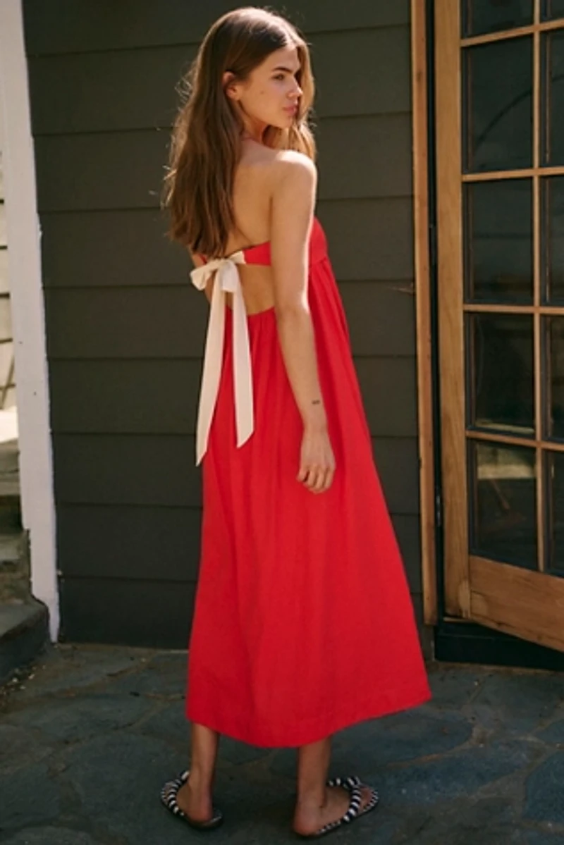 Halo Babydoll Midi Dress