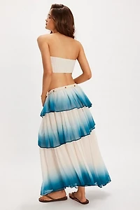 Dip Into The Tiers Maxi Skirt