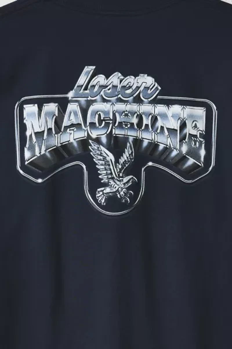 Loser Machine American Chrome Logo Graphic Tee