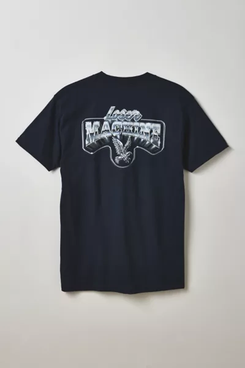 Loser Machine American Chrome Logo Graphic Tee