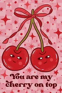 Boss Dotty Cherry On Top Love Greeting Card