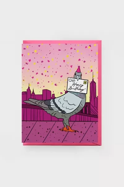 Boss Dotty Pigeon Birthday Greeting Card