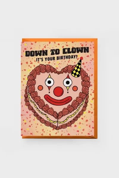 Boss Dotty Down To Clown Birthday Greeting Card