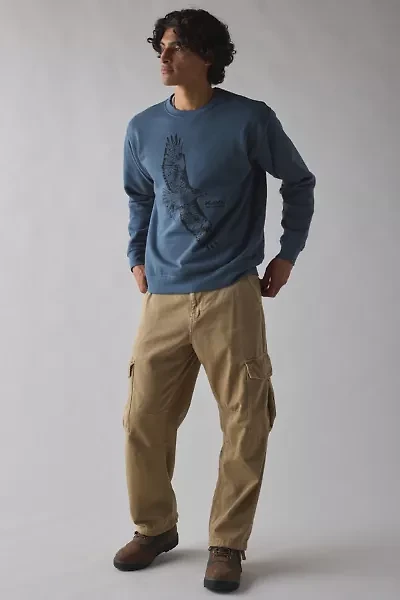 KAVU Core Graphic Crew Neck Sweatshirt