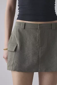 BDG Cindy Cargo Mid-Rise Micro Skirt