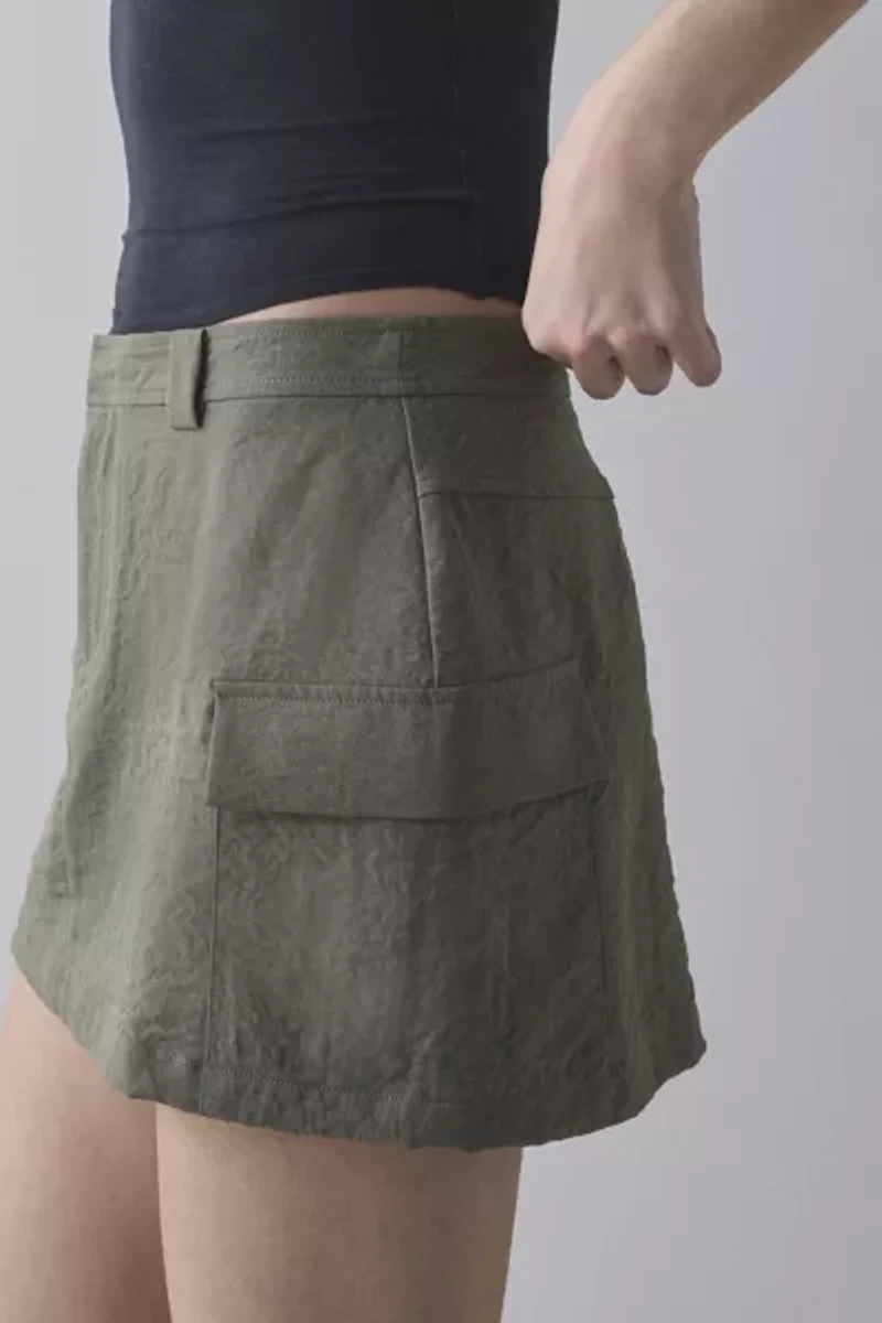 BDG Cindy Cargo Mid-Rise Micro Skirt