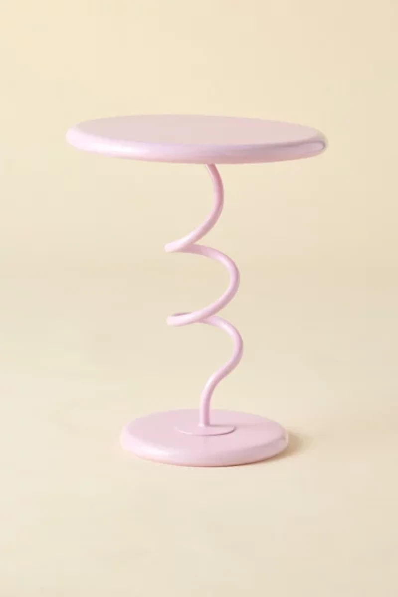 Helix Spiral Metal Side Table