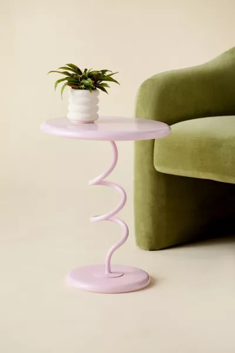 Helix Spiral Metal Side Table
