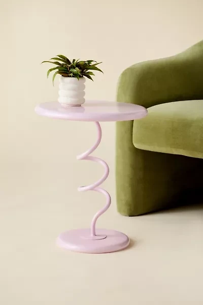 Helix Spiral Metal Side Table