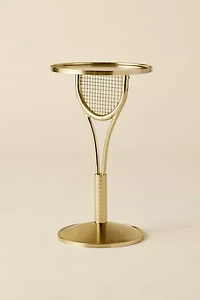 Tennis Racket Sculptural Metal Side Table