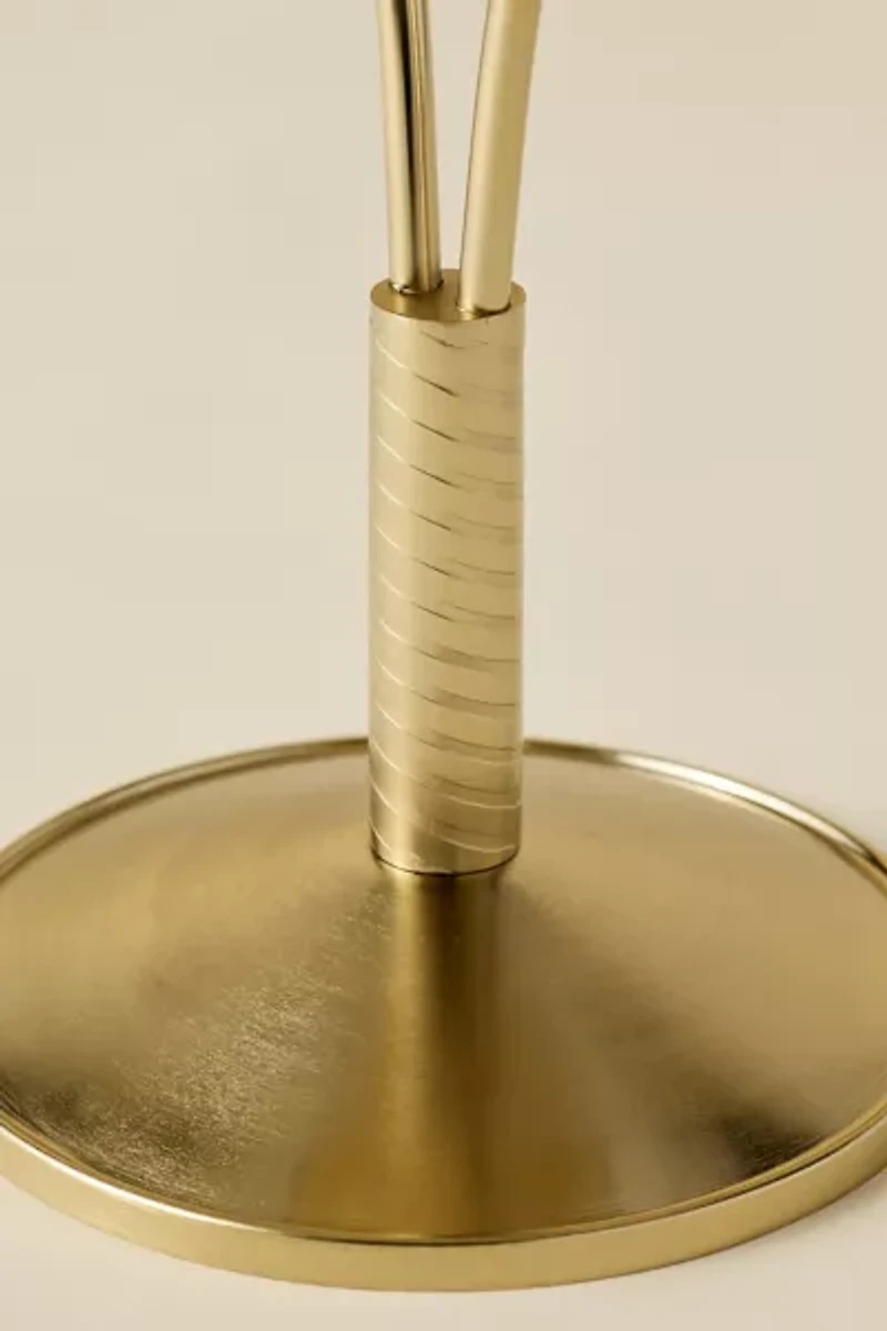 Tennis Racket Sculptural Metal Side Table