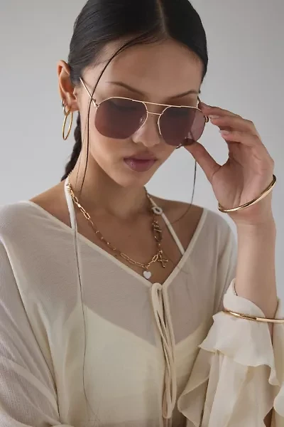 Cole Metal Aviator Sunglasses