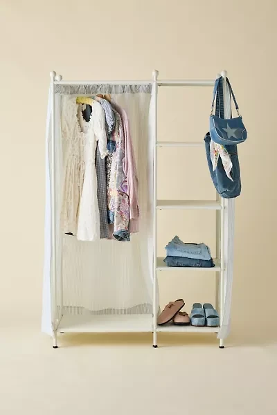 Celeste Freestanding Curtain Wardrobe