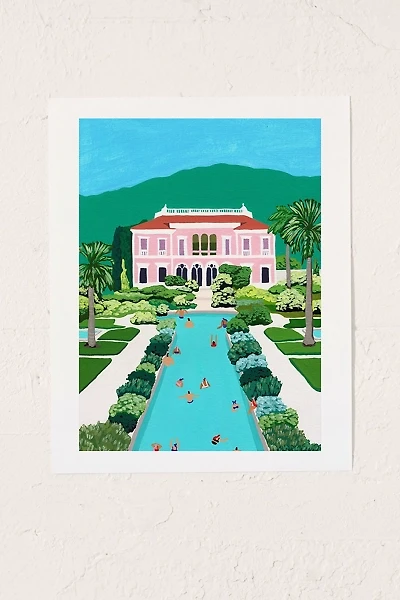 Helo Birdie Pink Palace Art Print