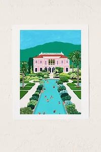Helo Birdie Pink Palace Art Print