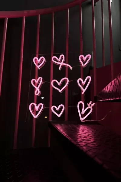Echo Neon Hearts Neon Sign