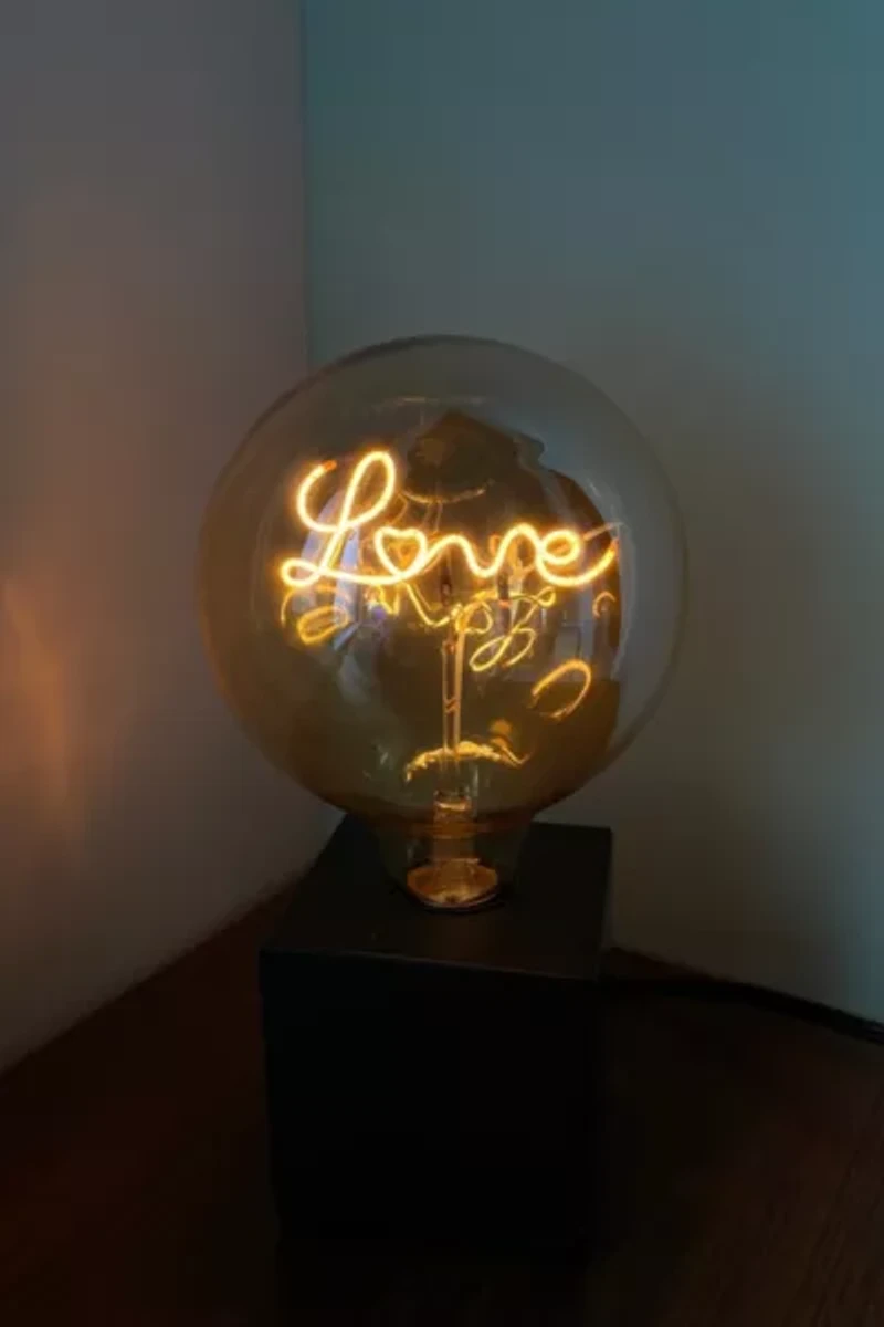 Echo Neon Love LED Filament Lamp