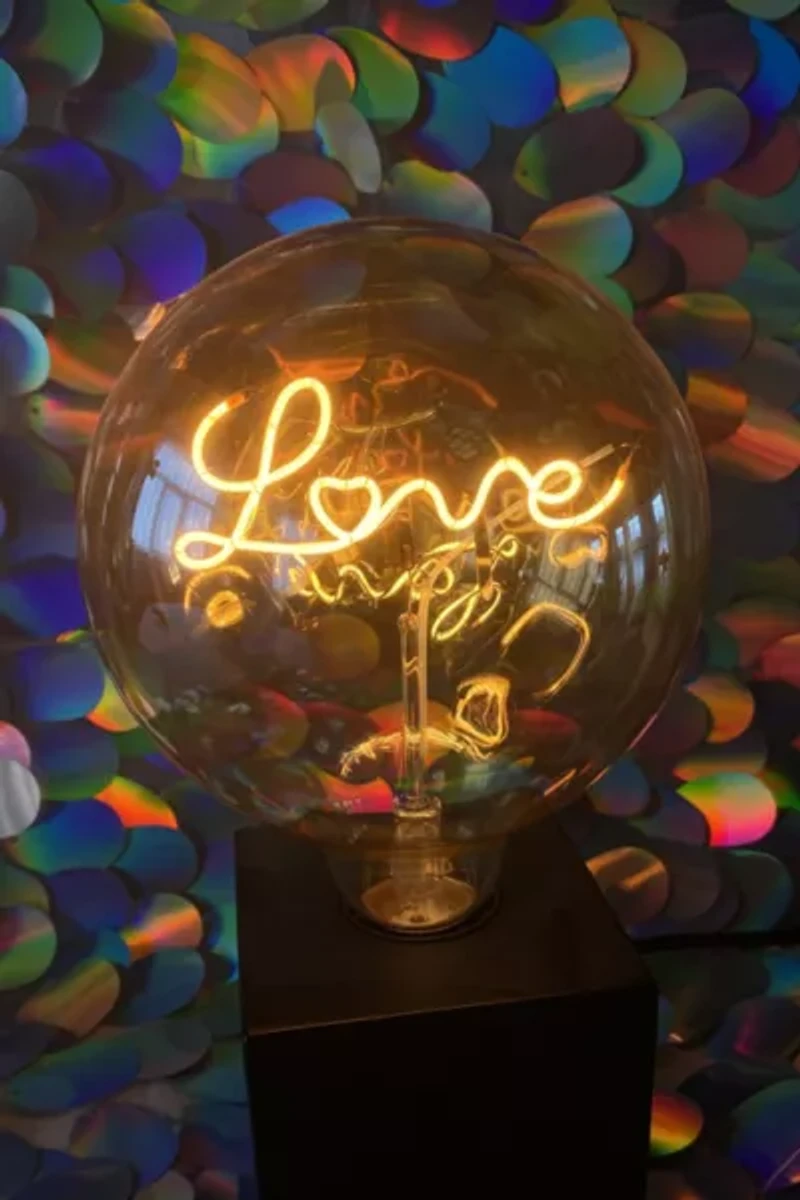 Echo Neon Love LED Filament Lamp