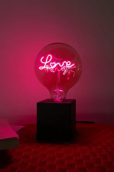 Echo Neon Love LED Filament Lamp