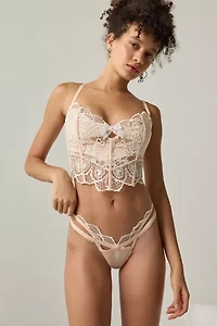 For Love & Lemons Tea Cake Lace Trim Thong