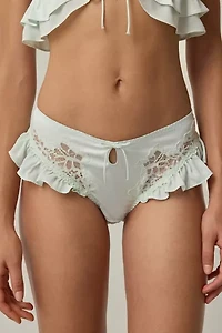 For Love & Lemons Butterfly Lace Ruffle Undie