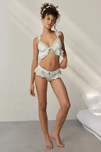 For Love & Lemons Butterfly Lace Ruffle Undie