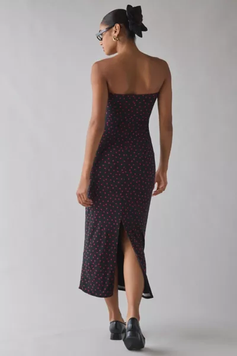 UO Nora Jersey Knit Tube Midi Dress