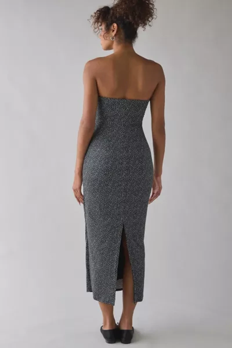 UO Nora Jersey Knit Tube Midi Dress