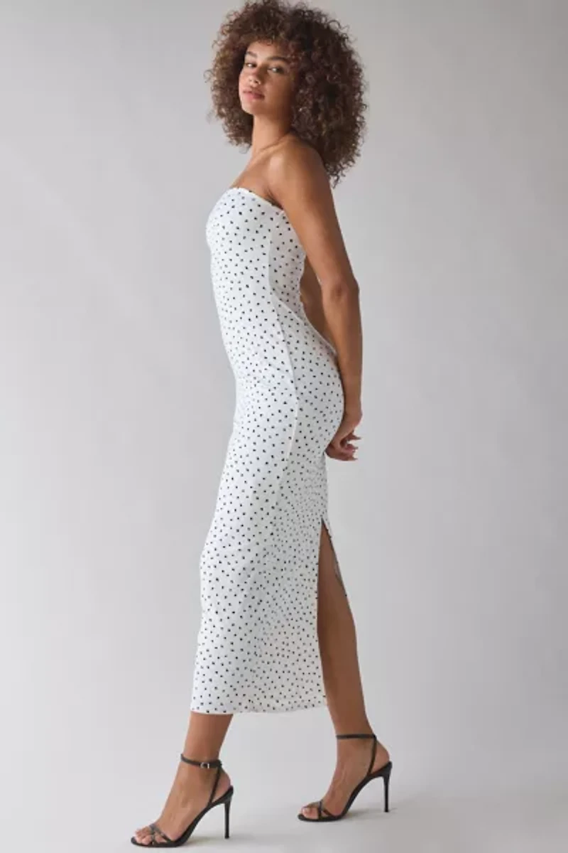 UO Nora Jersey Knit Tube Midi Dress