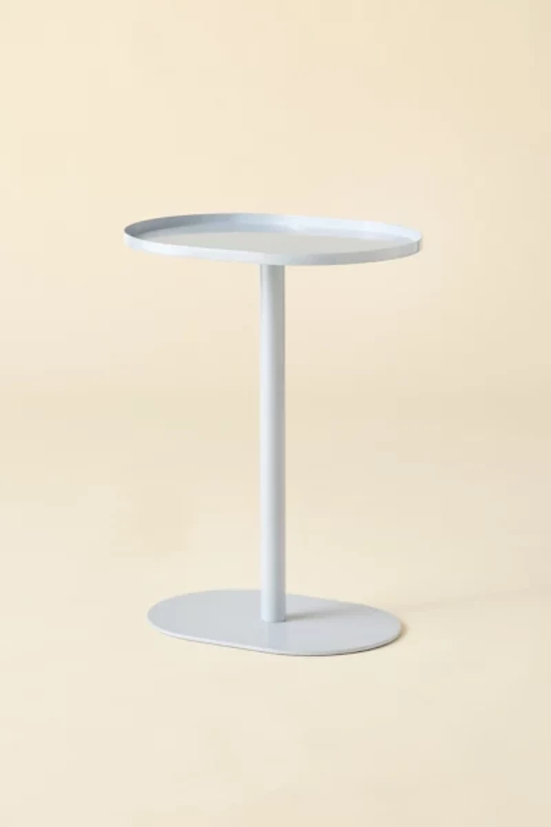 Oval Metal Side Table