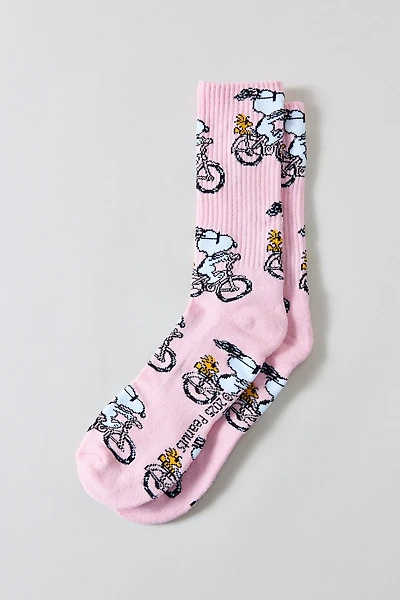 Peanuts Snoopy Bicycle Crew Sock