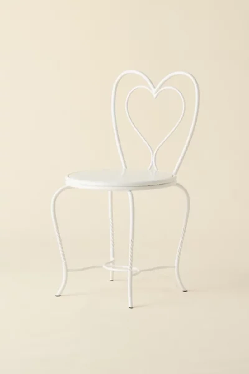 Celeste Heart Iron Dining Chair
