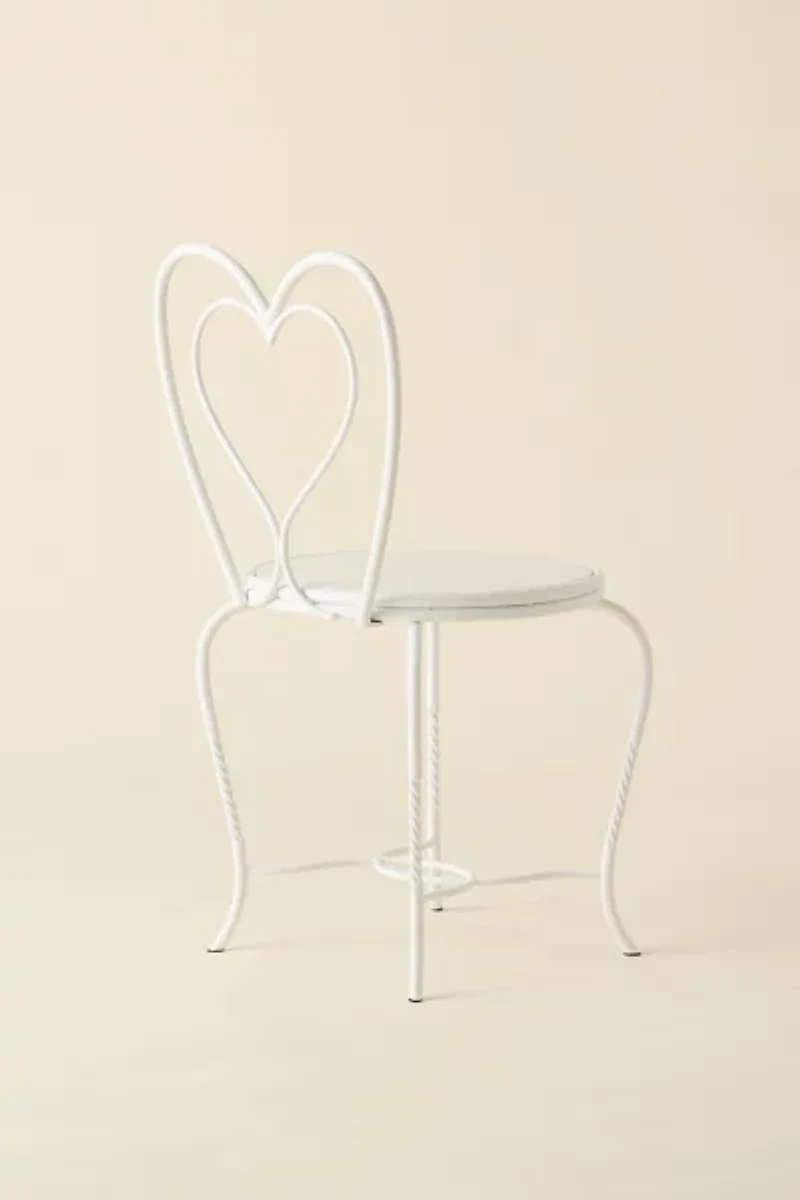 Celeste Heart Iron Dining Chair