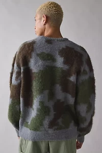 Gramicci Camo Pattern Crew Neck Sweater